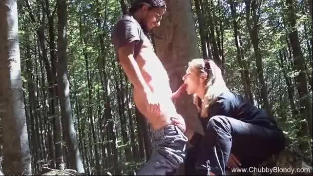 Italian fucking outside in the woods